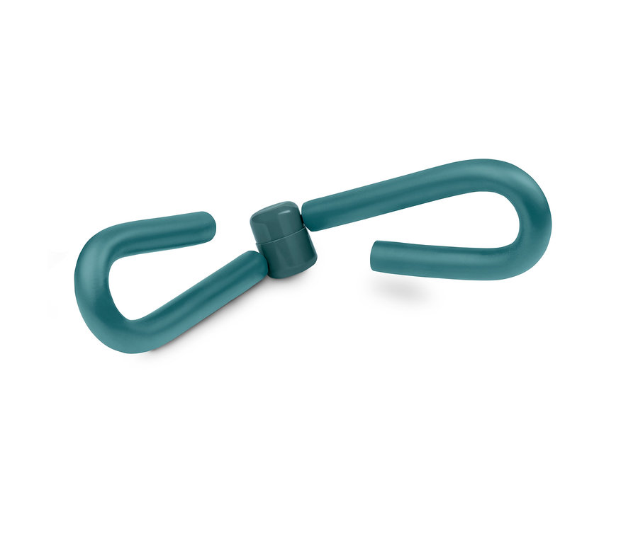 Blauer Arm-und-Bein-Trainer auf weißem Hintergrund.