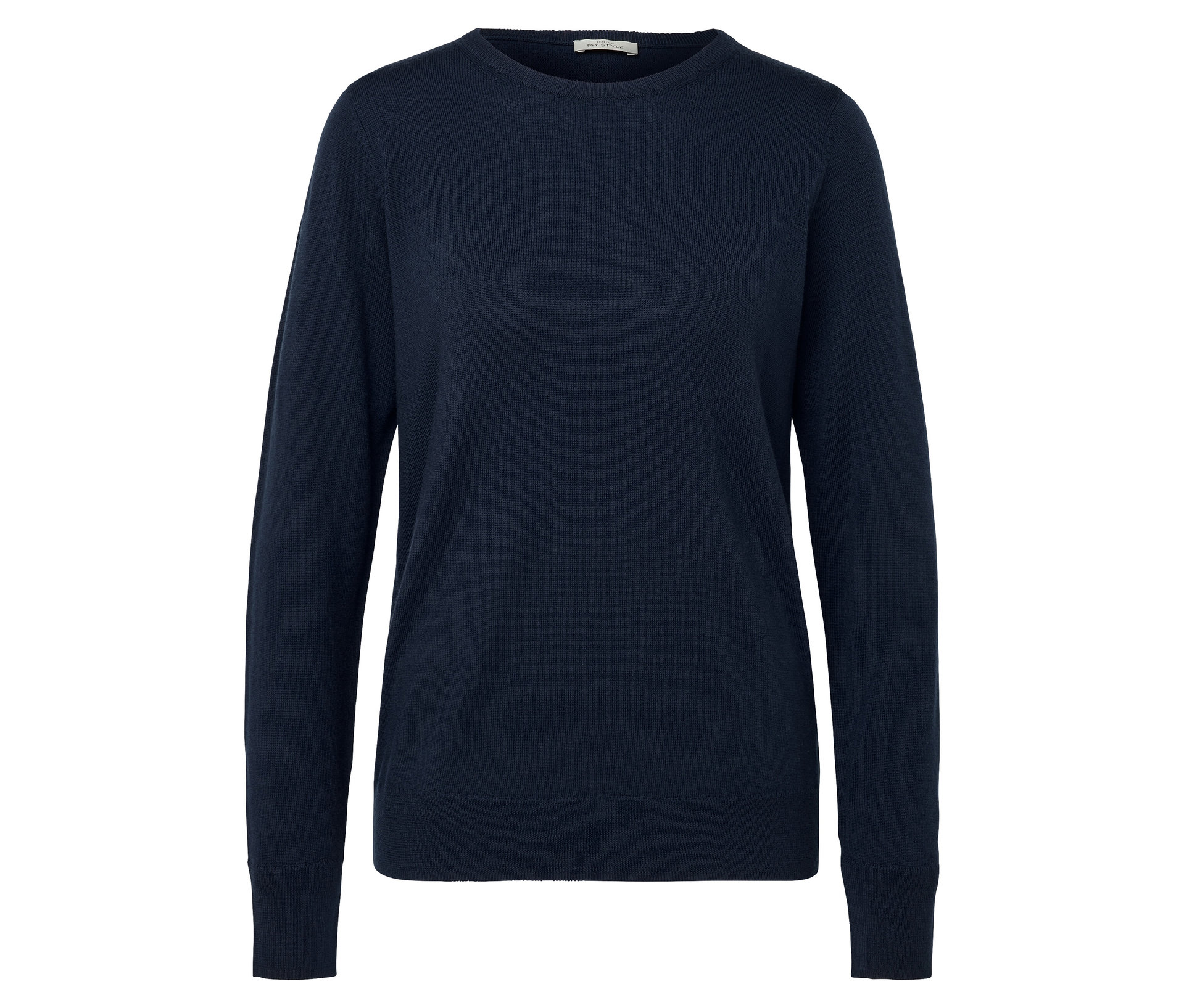 Merino-Feinstrickpullover - Damen - Gr. L - dunkelblau - dunkelblau
