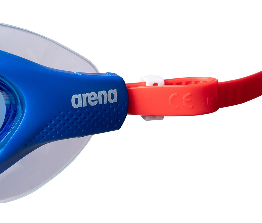 Detailansicht der blauen arena Junior Kinder-Schwimmbrille The One Mask.