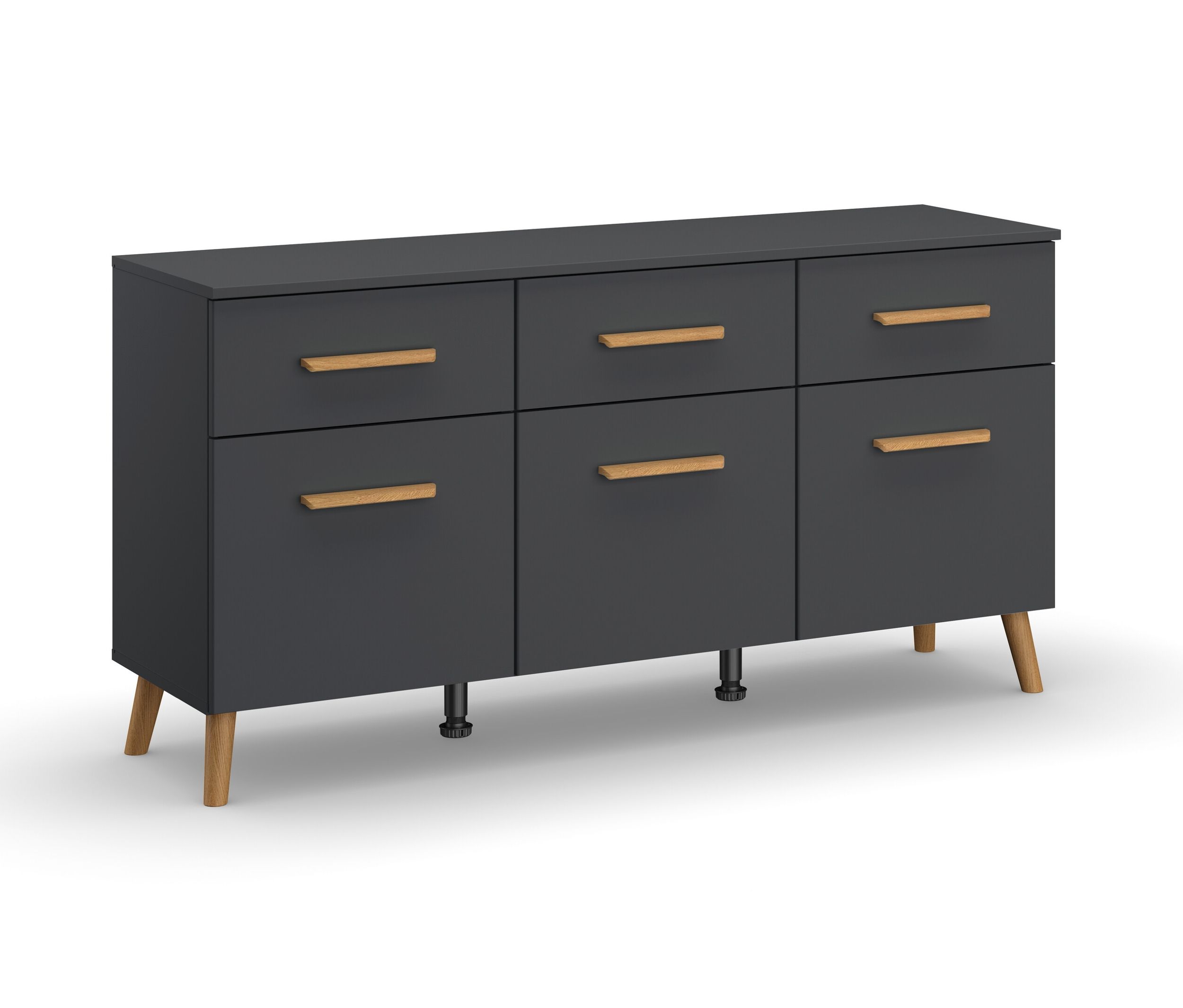 rauch Kommode »Skandi« - 140x42x73cm - grau - Holz