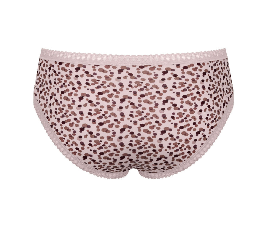 sloggi GO Crush Hipster C3P Unterhose mit Multi-Color-Punktmuster.