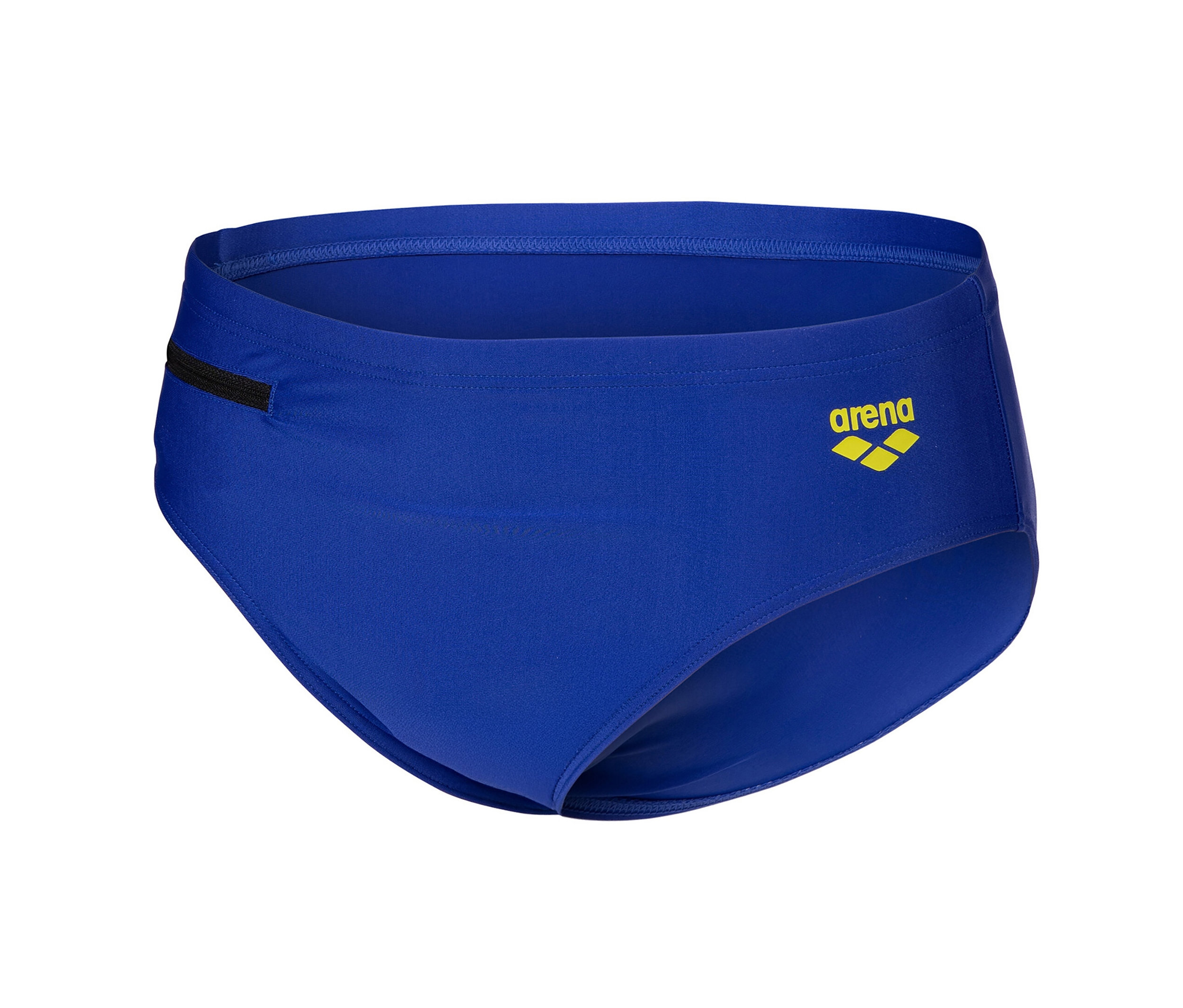 Blaue Arena Badehose Slip Zip.