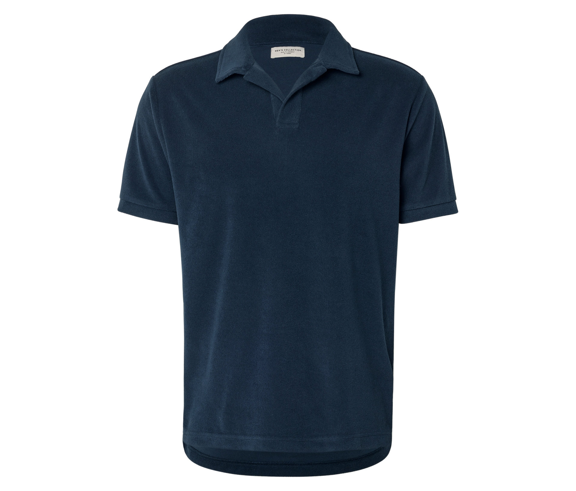 Frottee-Poloshirt - Herren - Gr. L - dunkelblau - dunkelblau