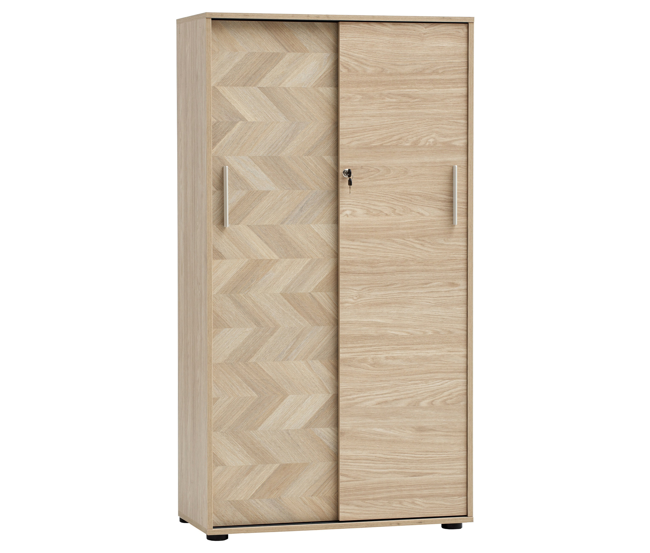 Tchibo - Aktenschrank »Arezzo« - 80,1x38,2x150cm - schwarz - - Holzwerkstoffe / Metall / Kunststoff