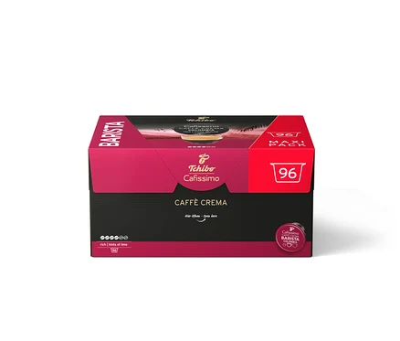 Eine Packung Cafissimo BARISTA Caffè Crema Colombia - 96 Kapseln.