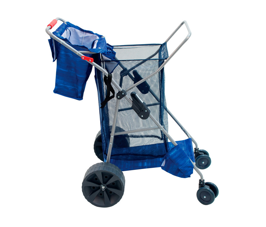 Rio-Brands-Strandwagen »Wheeler Deluxe« mit blauer Tasche.