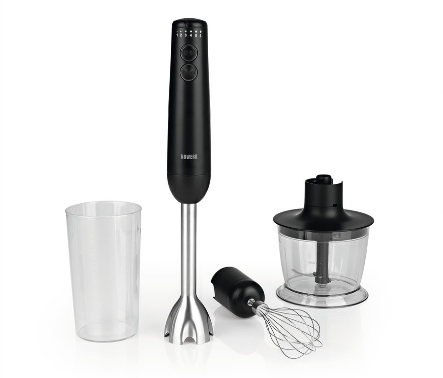 Schwarzer N8WERK-Multi-Stabmixer »9047« mit Zubehörset.