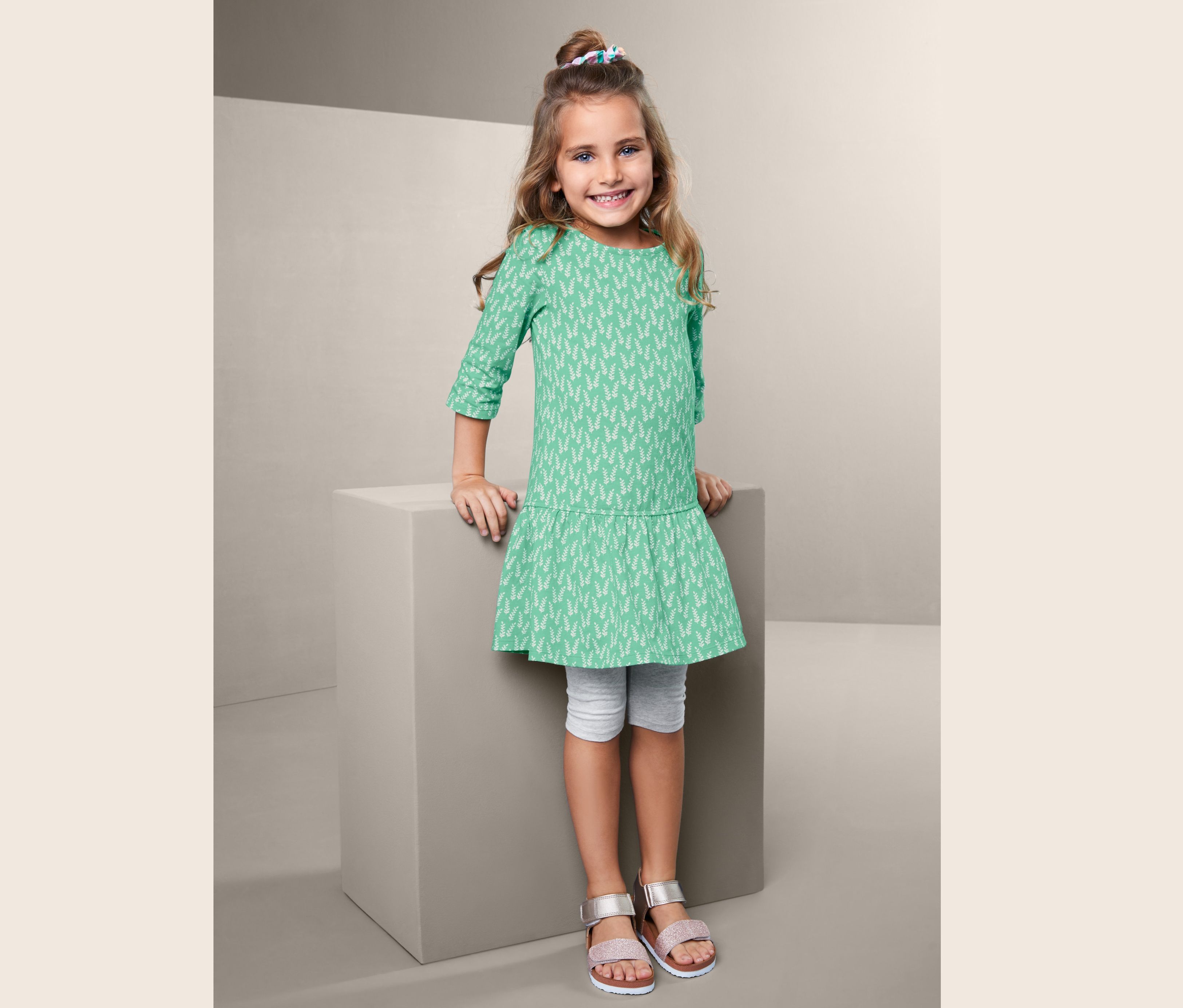 Thumbnail - Tchibo - Jerseykleid - Mädchen - Gr. 86/92 - weiß