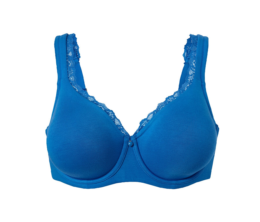 Blauer Bügel-BH.