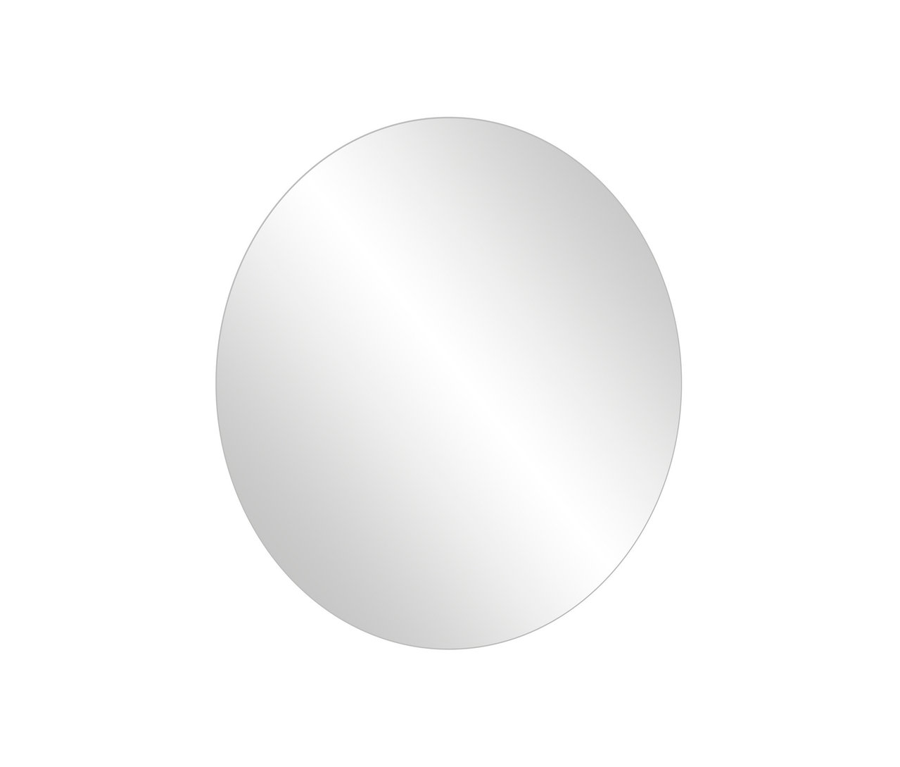 Runder Spiegel »Alfa« vor weißem Hintergrund.