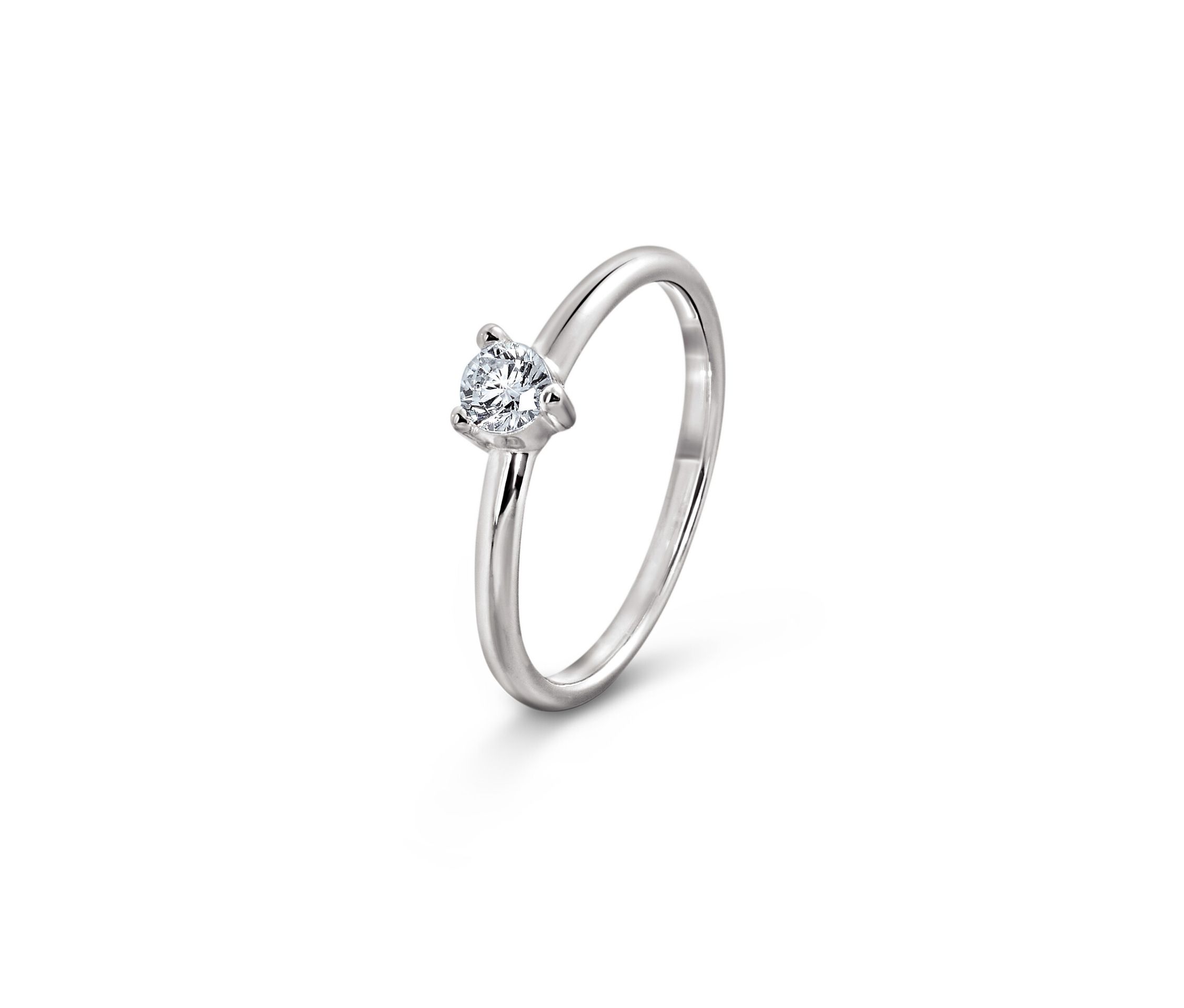 Tchibo - 925 Silber Ring Solitär - Damen - Gr. 18 - silber
