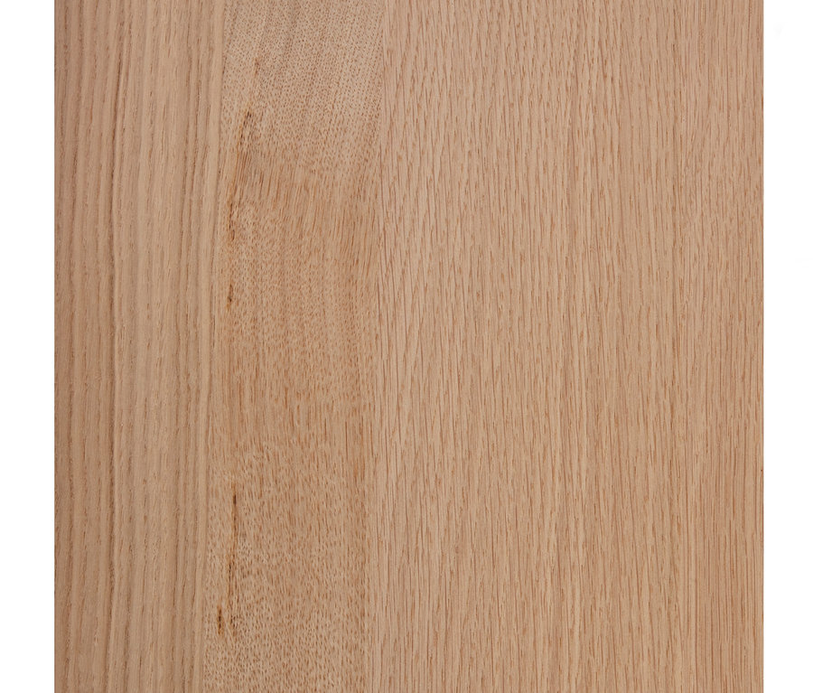 Detailansicht der Oberfläche eines naturfarbenen Esstisches von vtwonen, 220 x 90 cm.