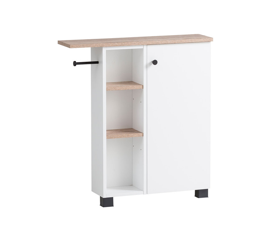 Ein Badschrank »Balto«, matt weiß.