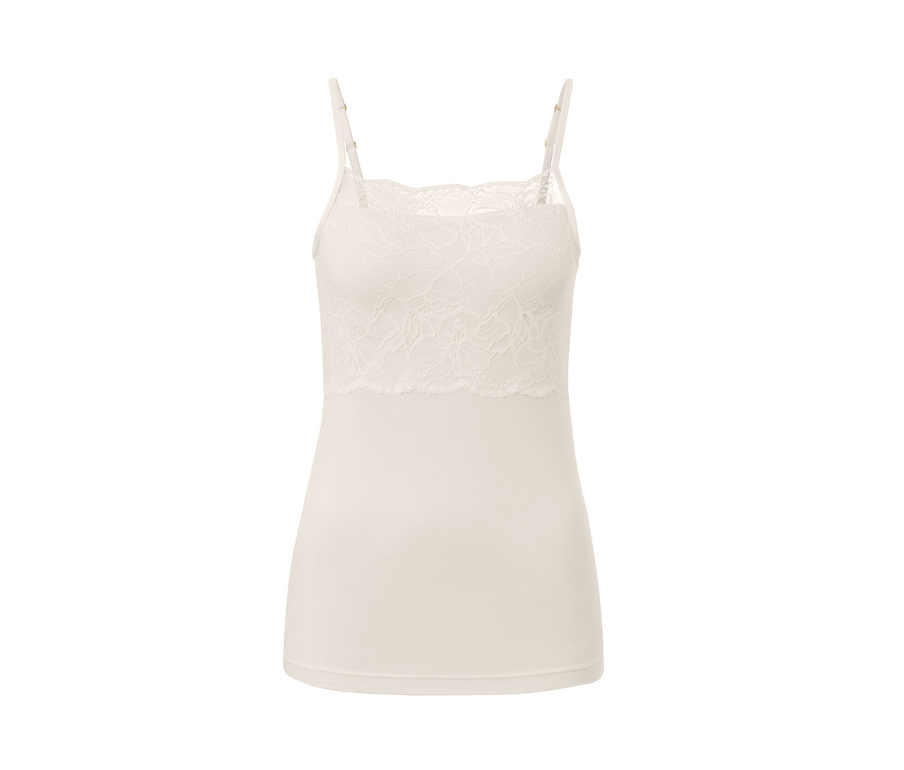 Cremefarbenes Modal-Hemdchen.