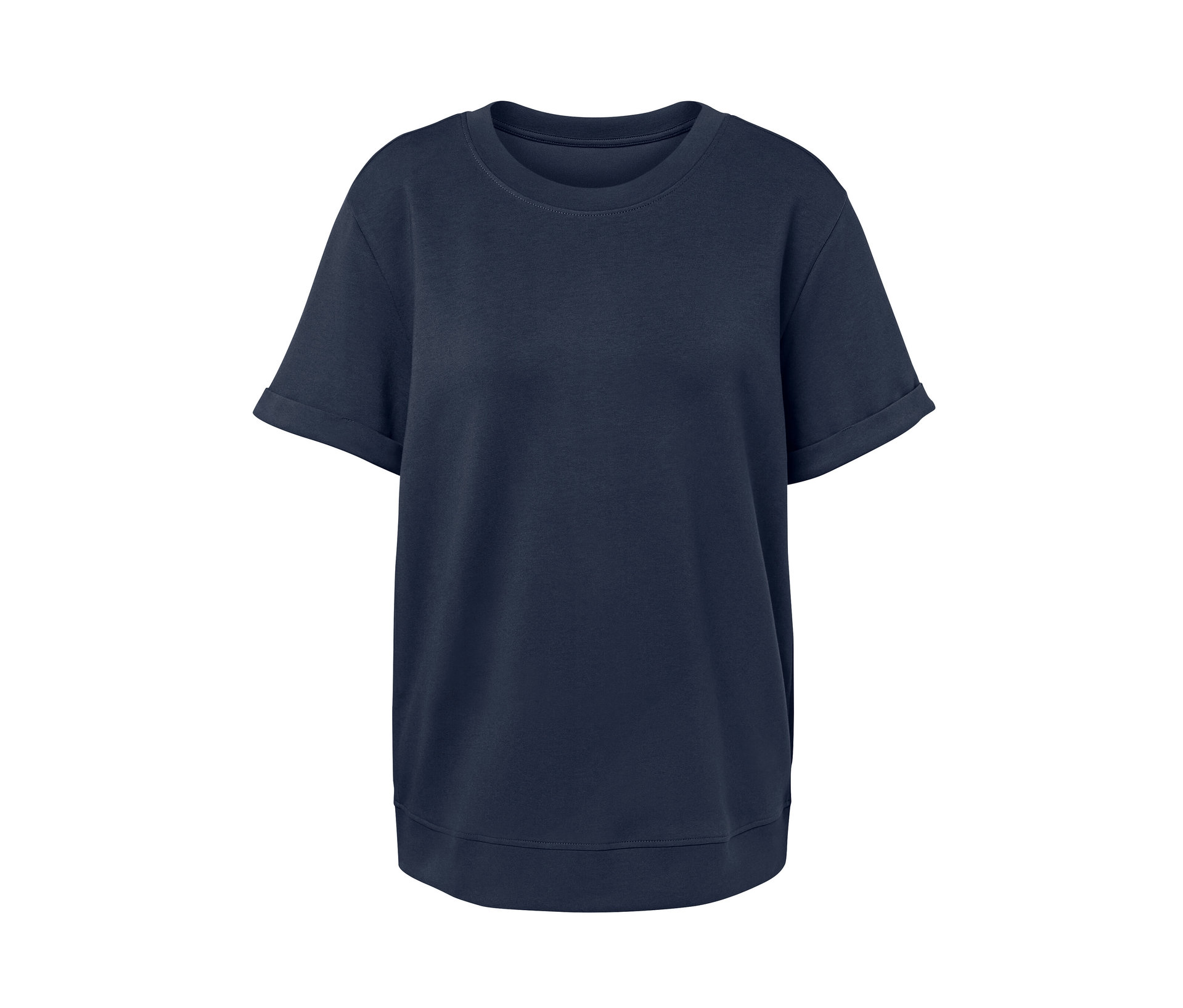 Shirt aus Modalmix - Damen - Gr. M - dunkelblau - dunkelblau