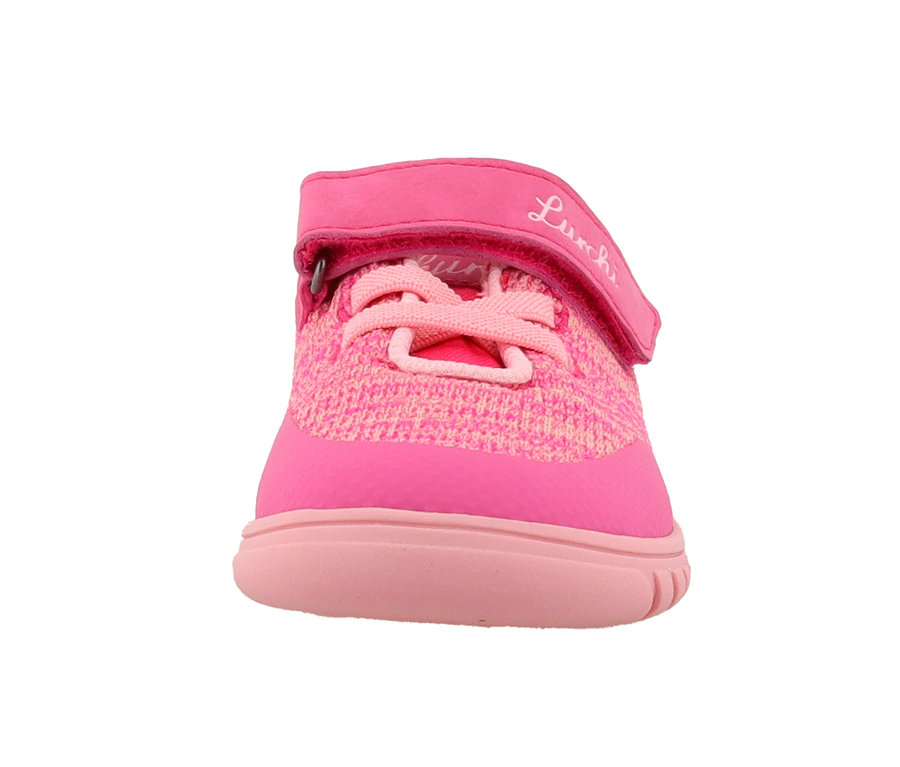Detailaufnahme eines pinken Lurchi Sneaker »Barefoot«.