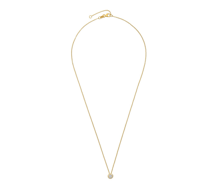 375 Gold Kette mit Diamanten.