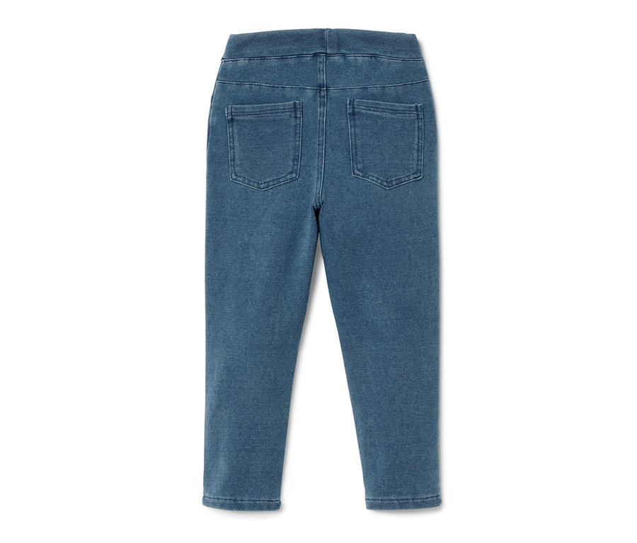 Blaue Kinder-Jeggings – Fit »Mia« von hinten.