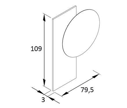 Diagramm zeigt Spiegel »Hank« und Spiegel »Loft« mit Abmessungen.