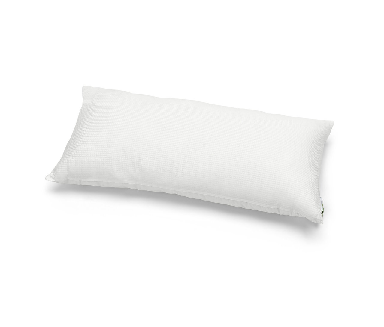Ein weißes irisette® greenline Kopfkissen mit Outlast®-Technologie, ca. 100 x 65 cm.