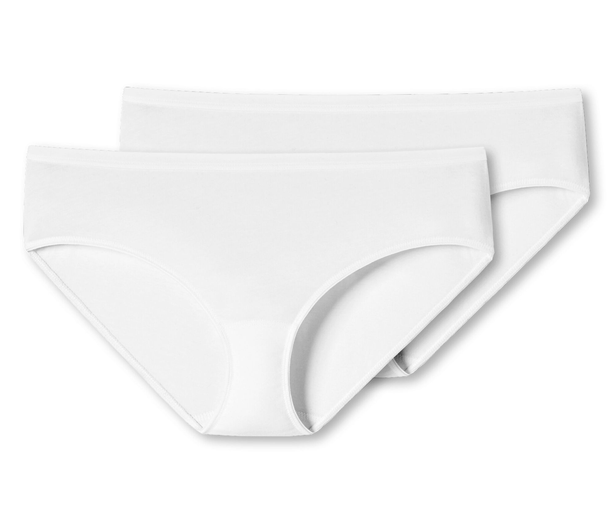 2 Schiesser Hipster - Damen - Gr. 42 - weiß