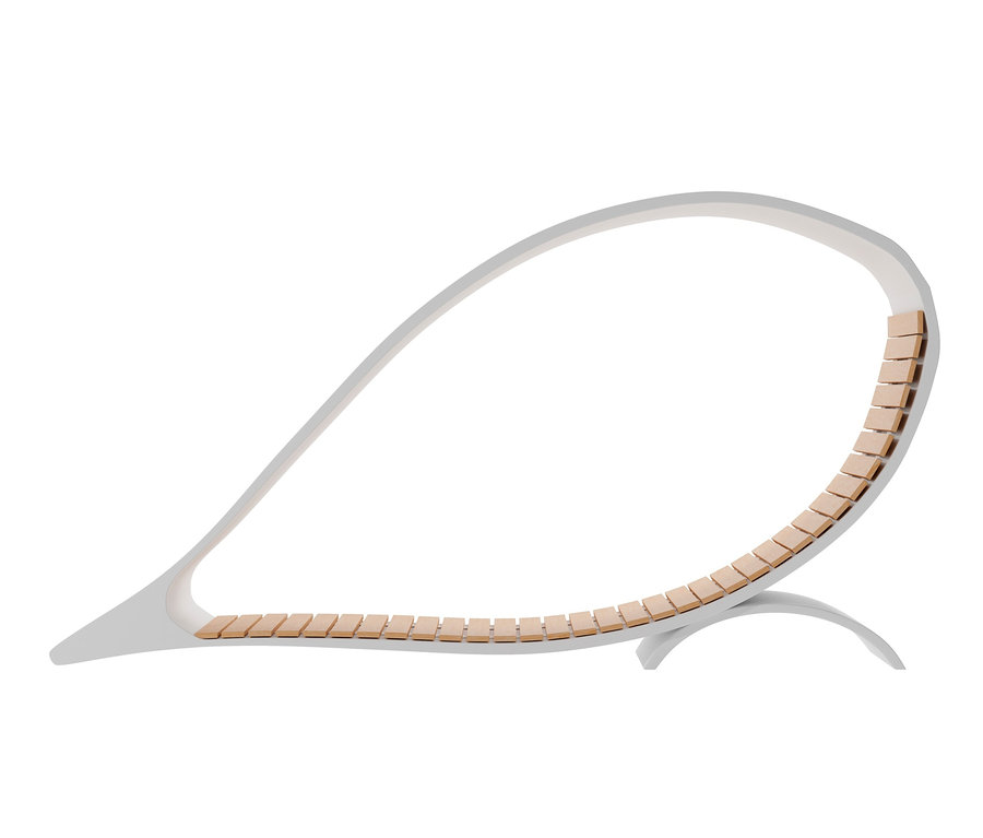 Weiße Wings for Living Liege »Ibiza« mit Holzlatten.