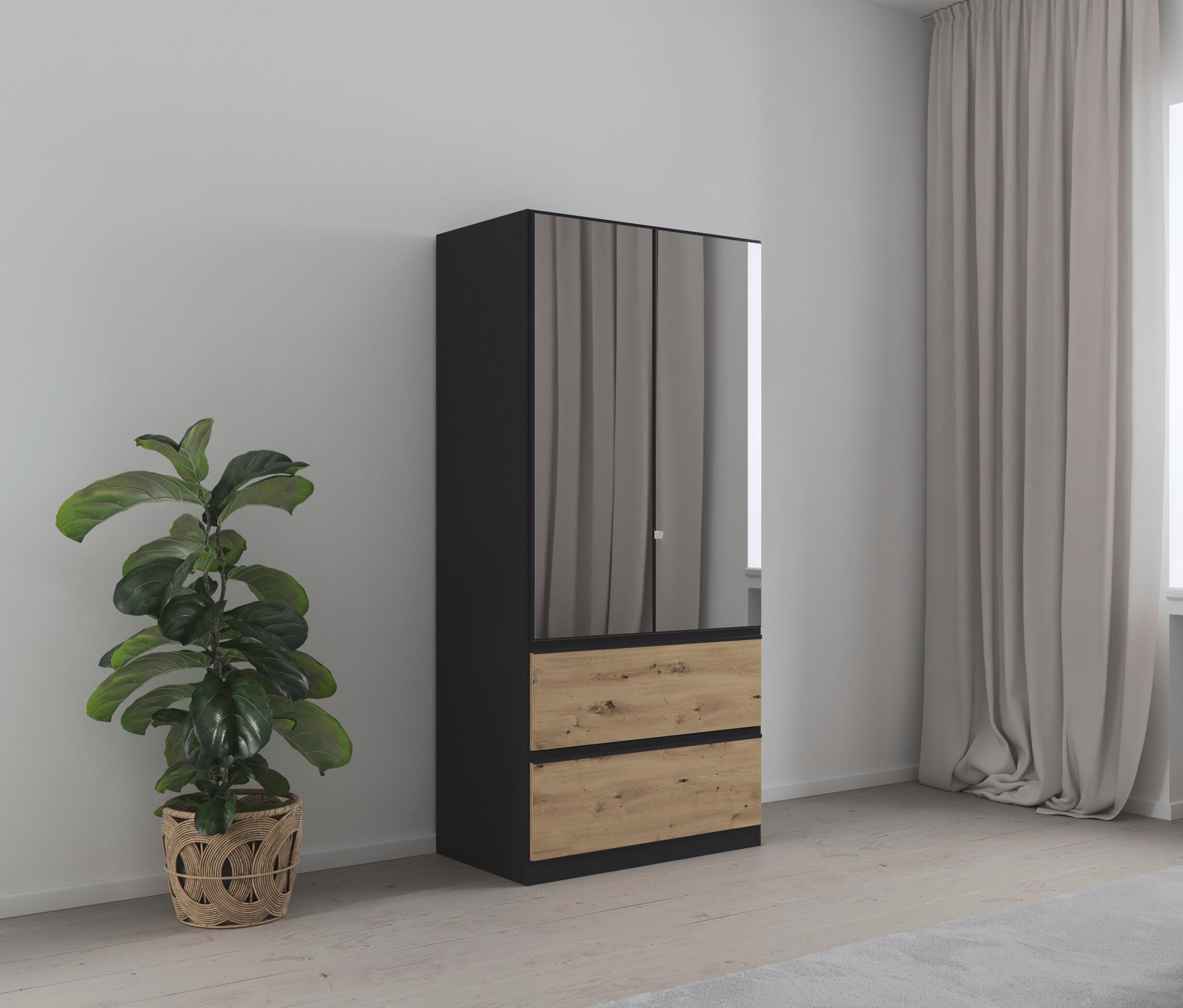 Thumbnail - rauch Kleiderschrank »Joel« - 91x54x197cm - grau - Holz