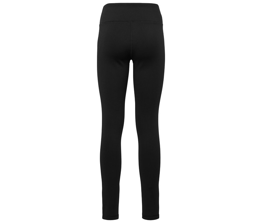 Detailaufnahme einer schwarzen Leggings.