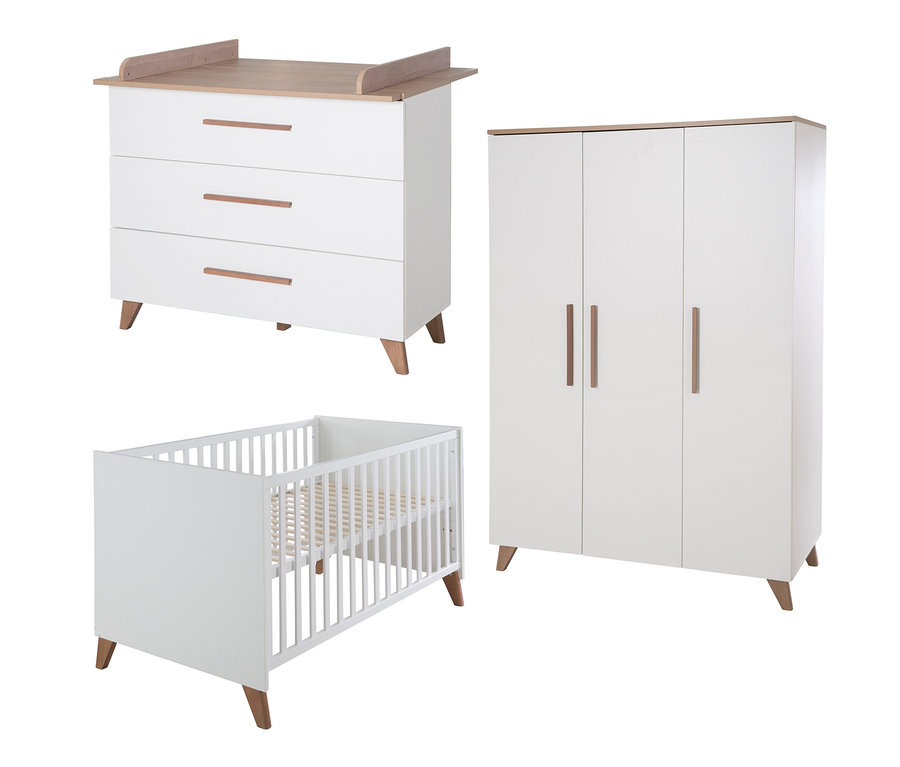 roba Kinderzimmerset »Ole« mit Bett, Wickelkommode und Schrank.