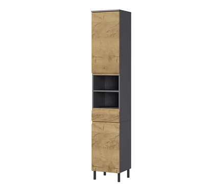 Hochschrank »Salinas«, groß, graphit.