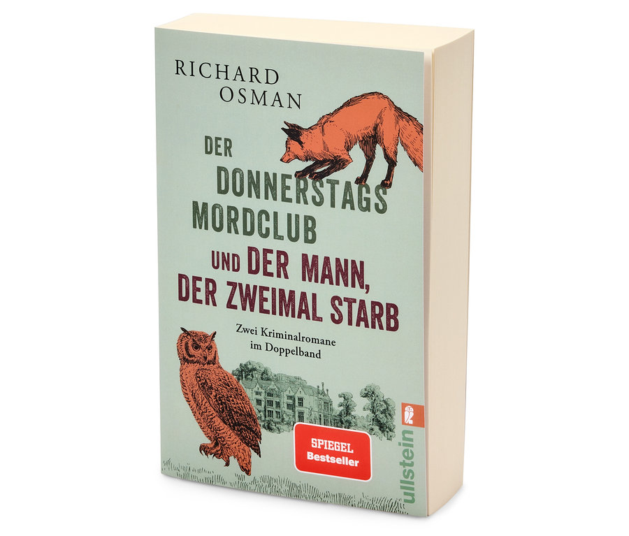 Buch von Richard Osman "Der Donnerstags Mordclub und der Mann, der zweimal starb".