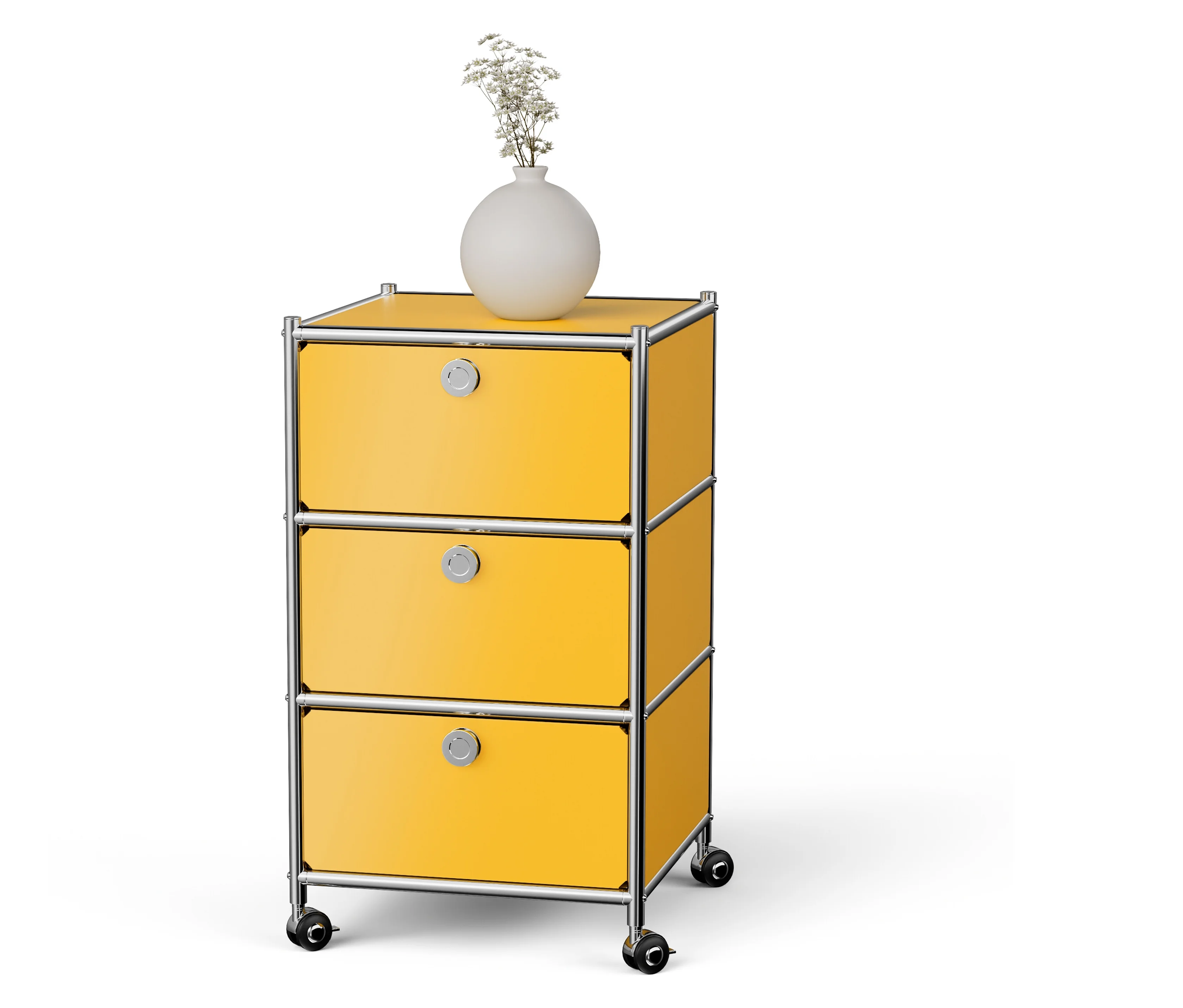 60,5cm günstig Kaufen-Tchibo - Rollcontainer Metall »Cn3« mit 3 Schubladen - 40x40x70,5cm - chrom - Stahl / Aluminium / Kunststoff. Tchibo - Rollcontainer Metall »Cn3« mit 3 Schubladen - 40x40x70,5cm - chrom - Stahl / Aluminium / Kunststoff <![CDATA[Rollcon