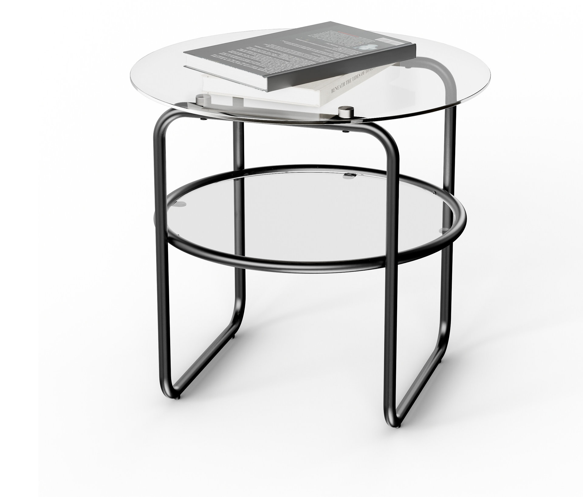 Tchibo - Couchtisch mit Glasplatte - schwarz