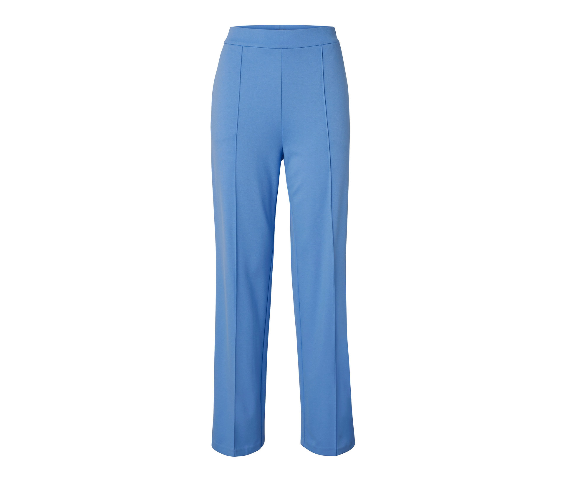 Jerseyhose mit Biese - Damen - Gr. 42 - hellblau - hellblau