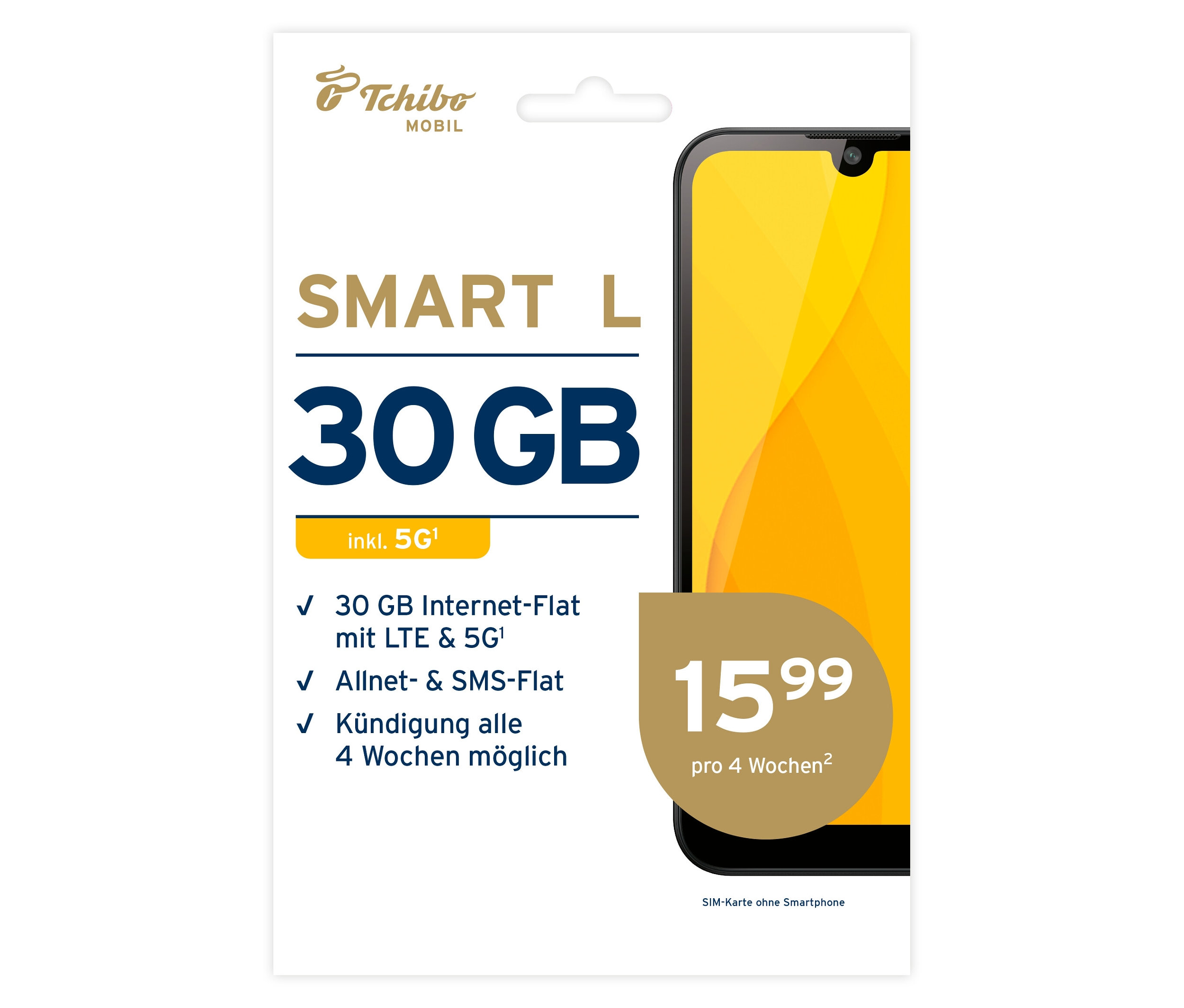Tchibo - Smart L mit 30 GB - 15,99 €/4 Wochen