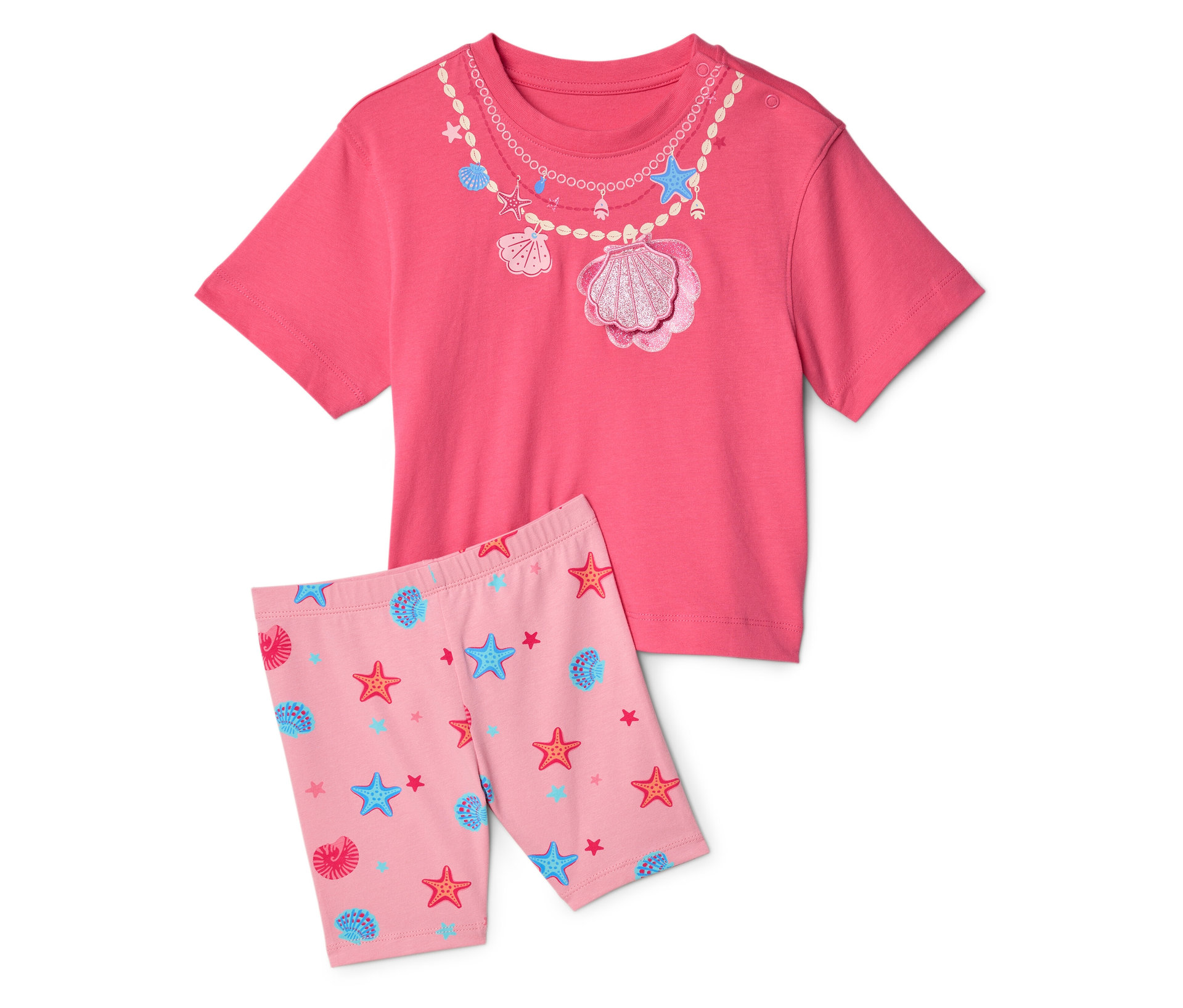 Tchibo - Kinder-T-Shirt mit Radler - Gr. 86/92 - rosa