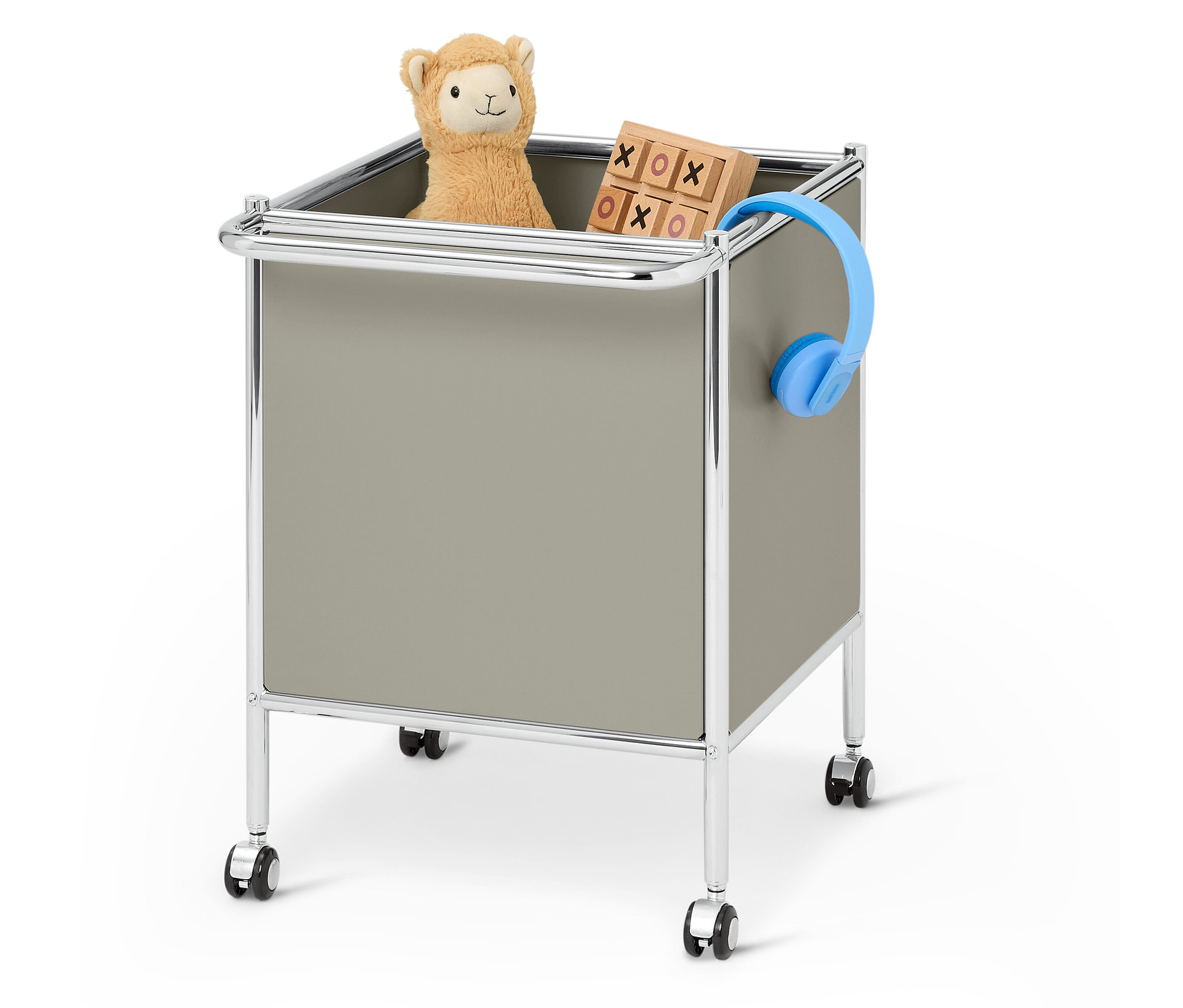 Tchibo - Beistellwagen Metall »Cn3 Kids« mit Rollen - 49x40x55,5cm - hellgrau - - Stahl