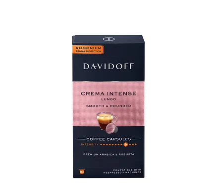 Packung DAVIDOFF CAFÉ Crema Intense Kapseln.