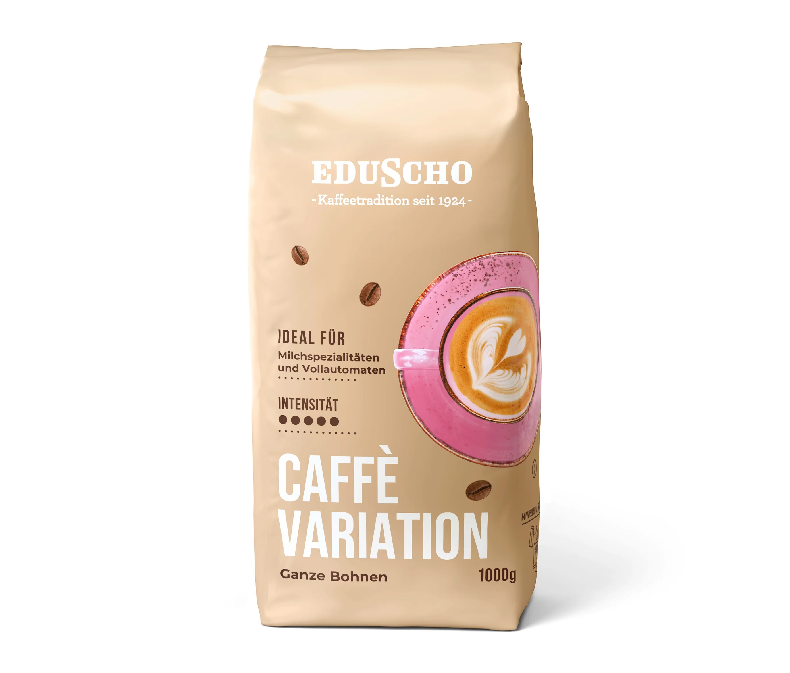 Eduscho Caffè Variation - 1 kg Ganze Bohne - Intensität: 5/5