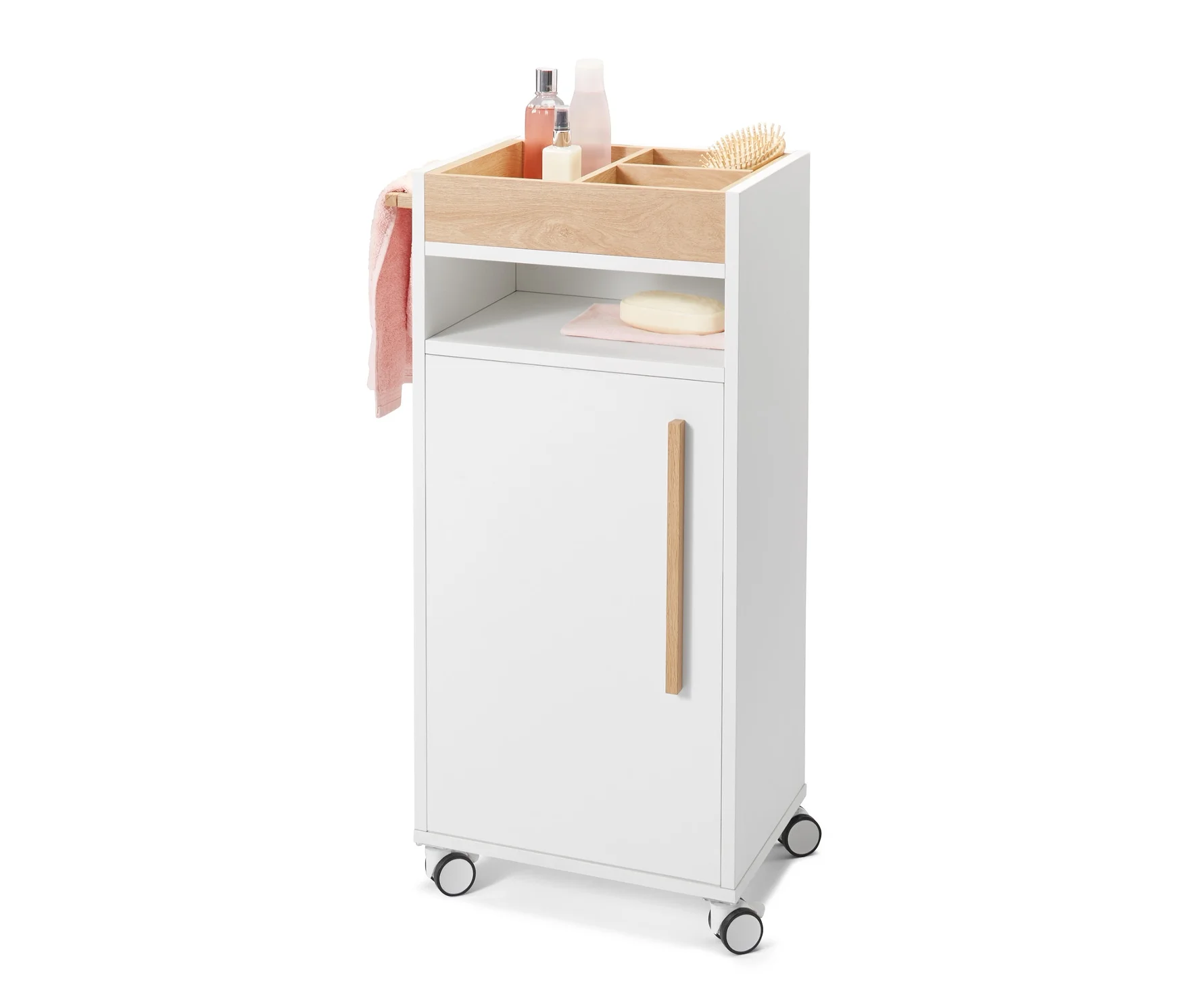 Tchibo - Bad-Beistellwagen »Eklund« - 40x30x88cm - braun -