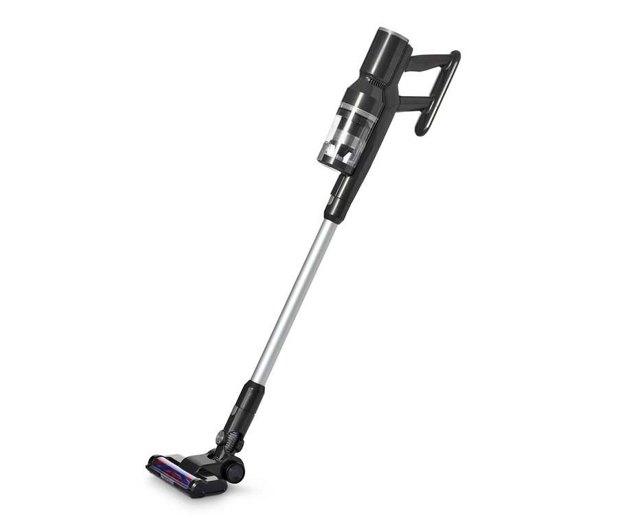 Ein schwarzer, digitaler Akkusauger.