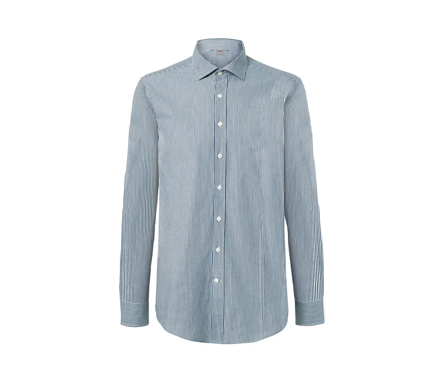 Ein gestreiftes Hemd in Modern Fit mit langen Ärmeln.