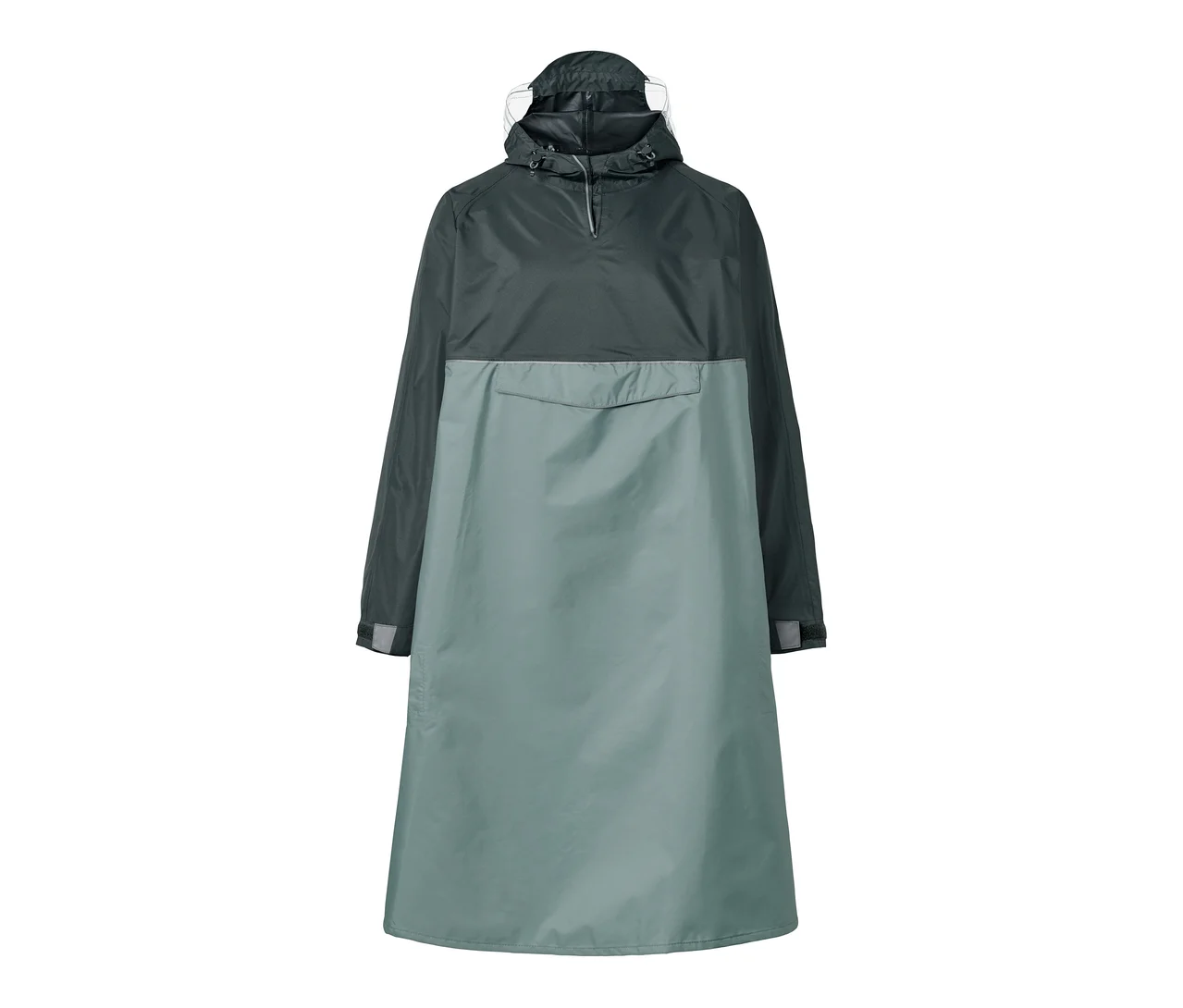 Reißverschluss Poncho Outdoro Regenponcho Mit Ärmeln – Extra Lang, Mit Navigations-Fenster, Wasserdicht 5000mm Regenschutz Für Outdoor