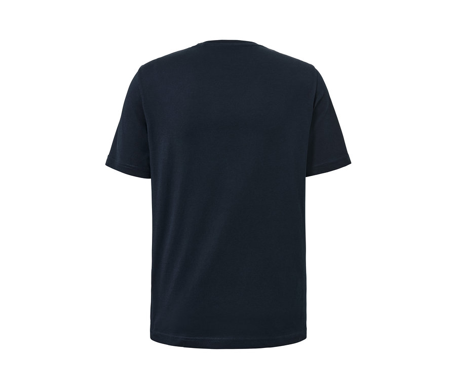 Detailansicht des blauen T-Shirts »Mustang«.