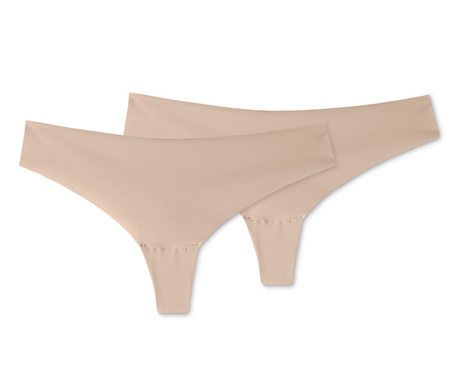 Zwei beige Magic-Cut-Strings.