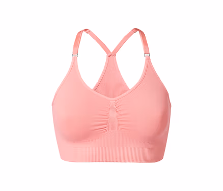 Detailansicht eines Seamless-Sport-BHs.