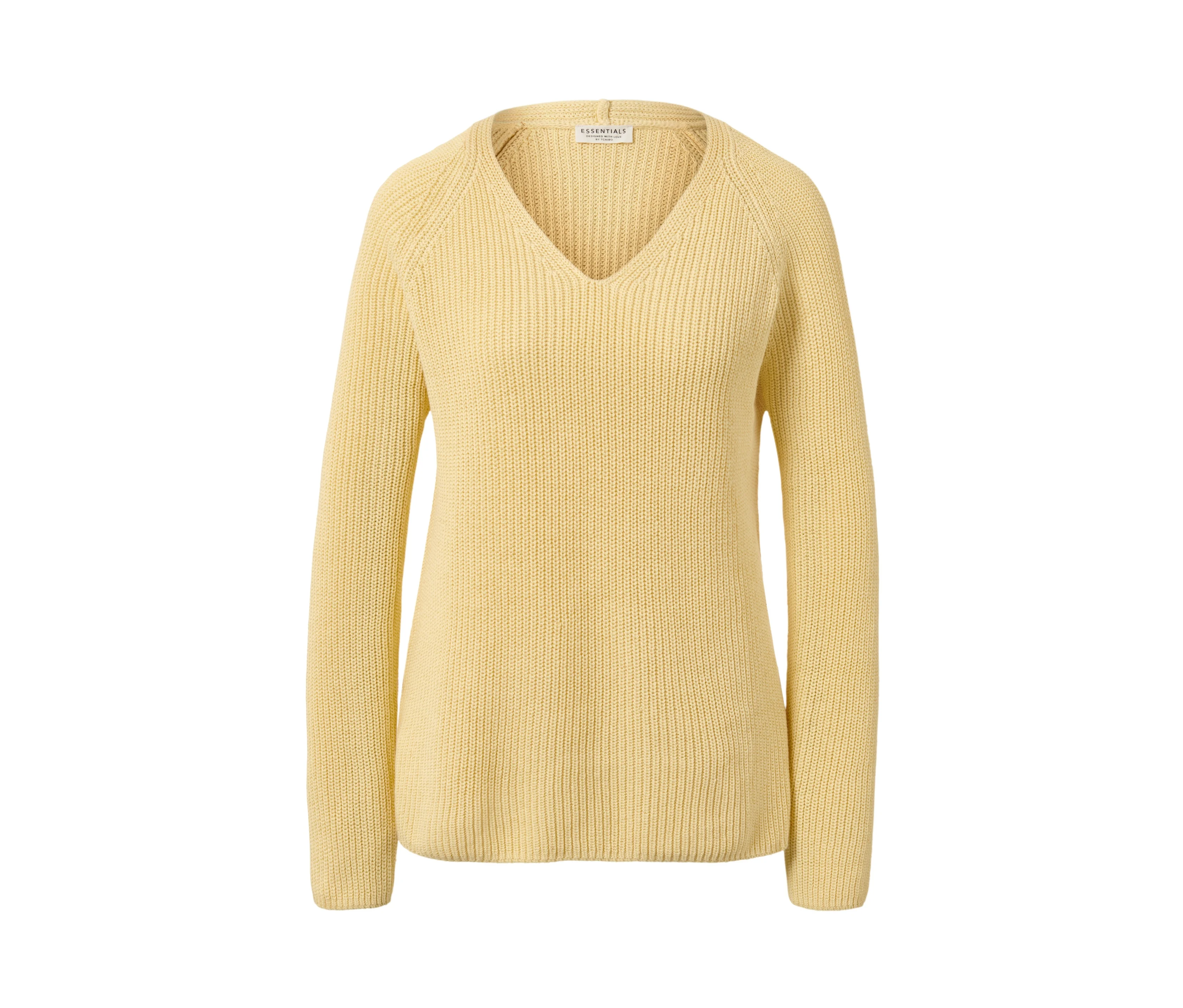 Fit&Health günstig Kaufen-Tchibo - Strickpullover - Damen - Gr. M - gelb. Tchibo - Strickpullover - Damen - Gr. M - gelb <![CDATA[Strickpullover, gelb Farbe: Gelb Material: 100% Baumwolle Maße: Gesamtlänge ca. 64 cm (Gr. M 40/42) Passform: Regular Fit Weiche Qualität aus Baumwolle