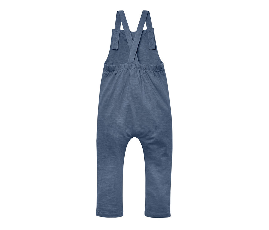 Blaue Baby-Latzhose.