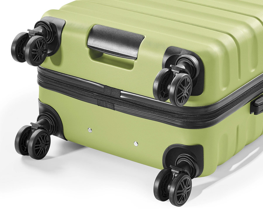 Detailansicht eines grünen Koffers aus dem 3er-Koffer-Set »Jörn«.