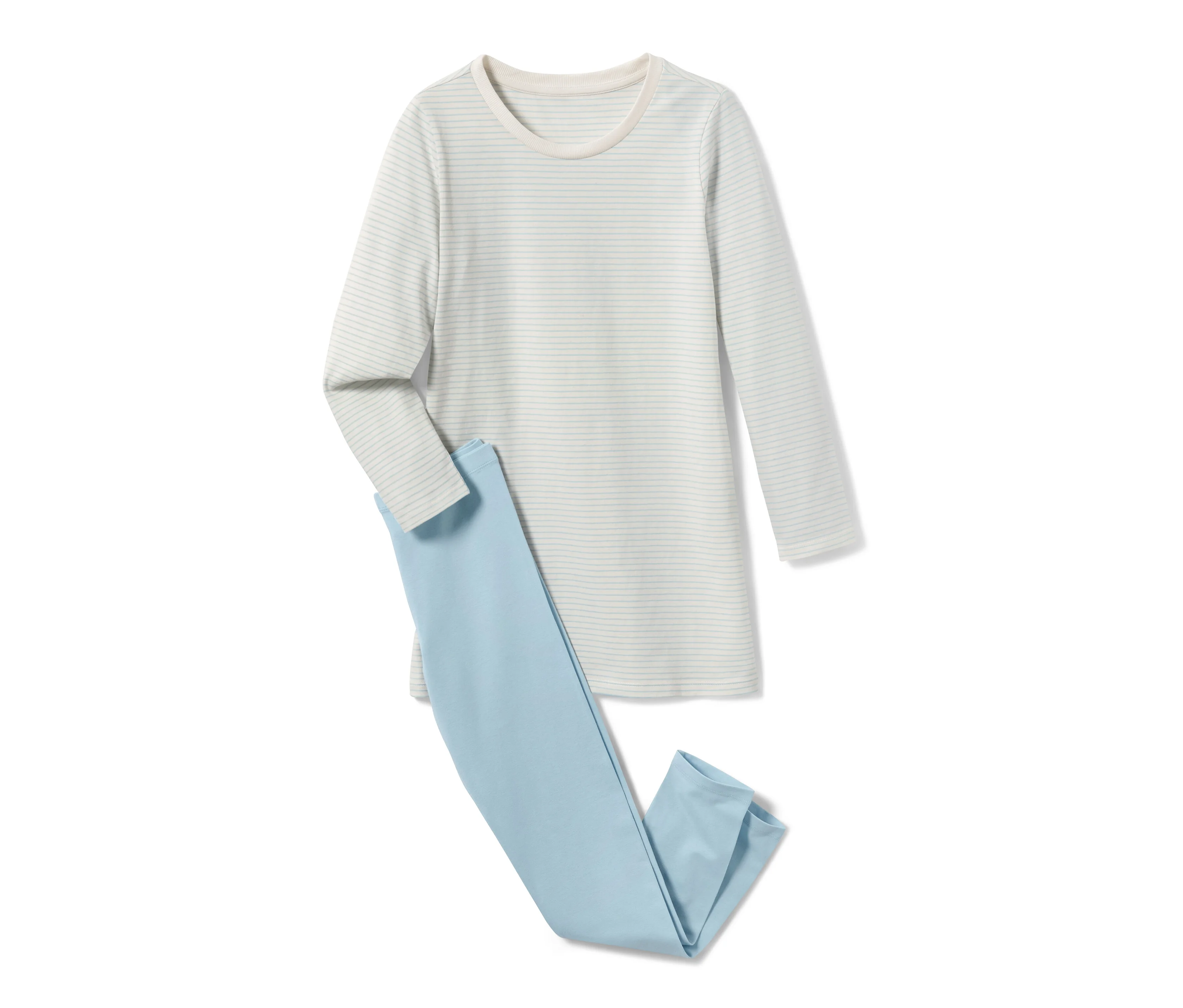 Blau am günstig Kaufen-Tchibo - Kinder-Pyjama - Mädchen - Gr. 122/128 - hellblau. Tchibo - Kinder-Pyjama - Mädchen - Gr. 122/128 - hellblau <![CDATA[Kinder-Pyjama Farbe: Oberteil offwhite-hellblau gestreift Hose hellblau Material: 95% Baumwolle, 5% Elasthan Sonstige H